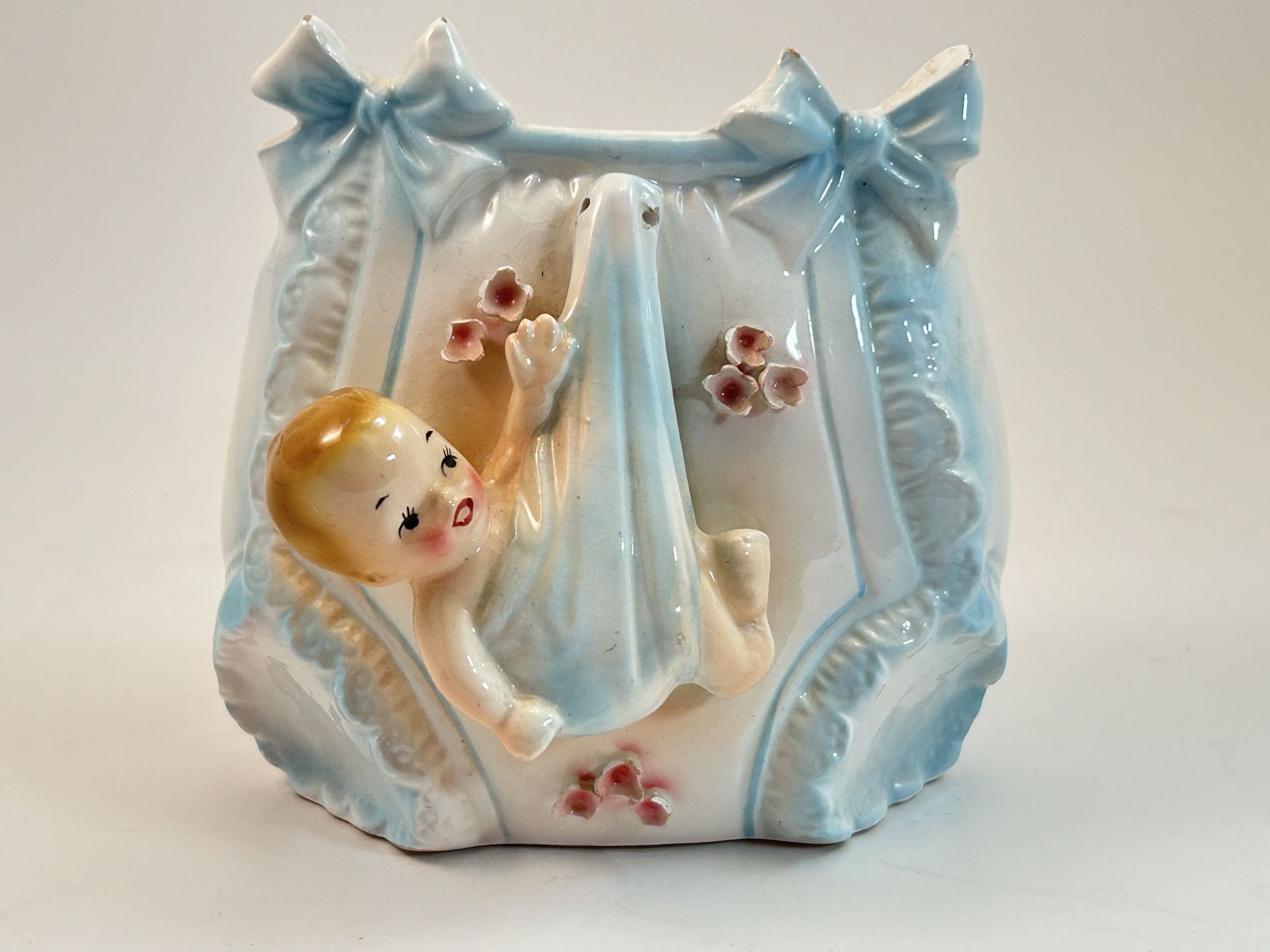 Baby Planter, Vintage Shafford Ceramic, Japan