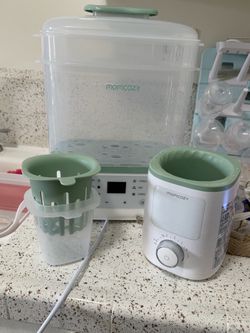 Pump parts, bottle stairalizer, bottle warmer, glass bottles