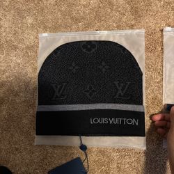 Black Louis Vuitton Beanie 