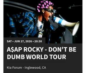 ASAP ROCKY TIX 6/27