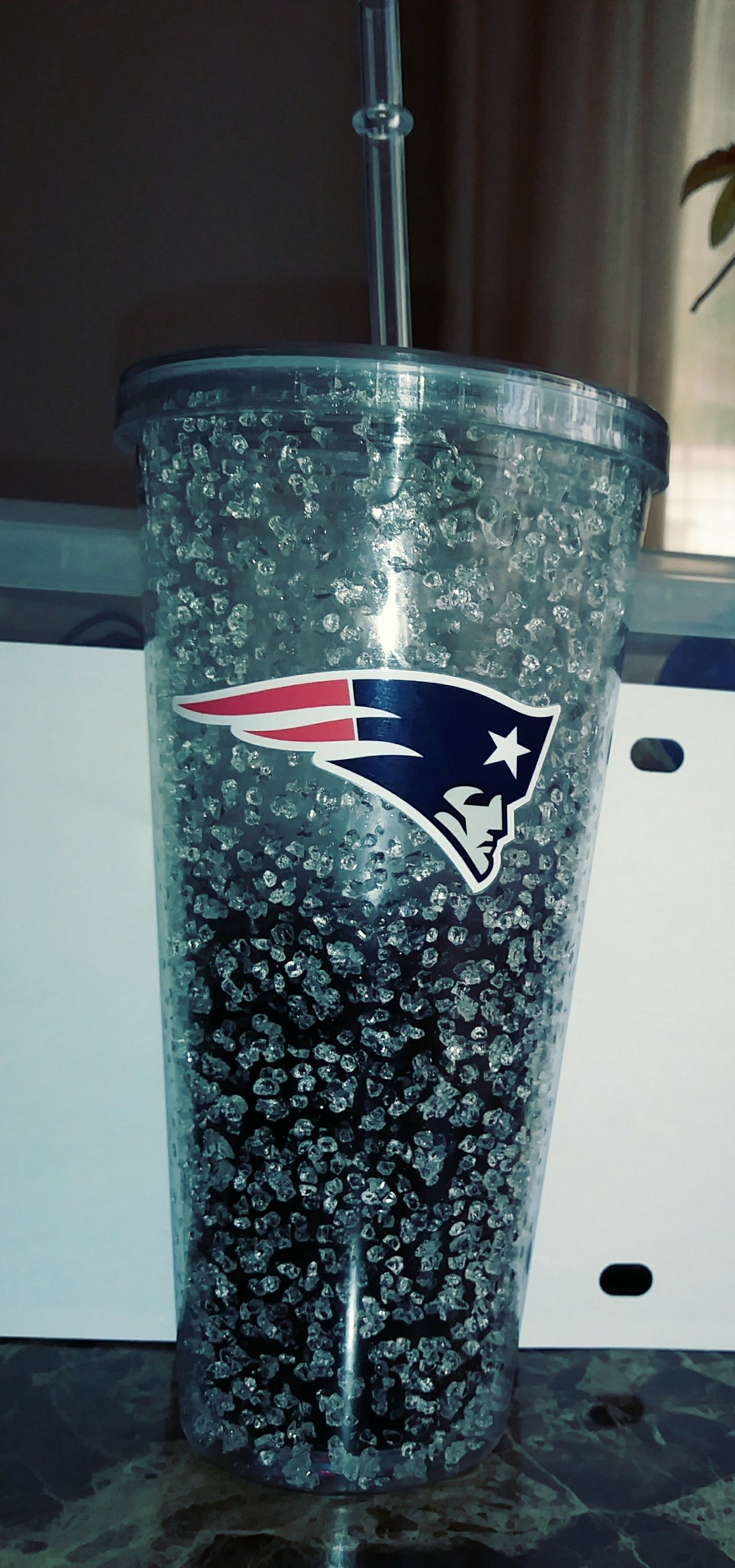 NEW ENGLAND PATRIOTS CRYSTAL FREEZER TUMBLER