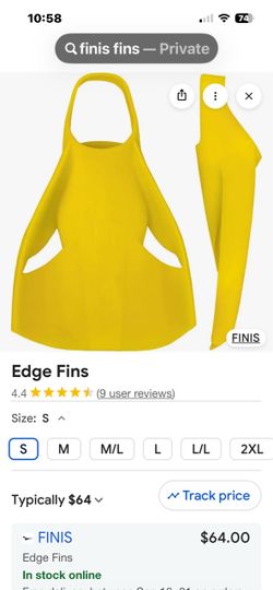 Size small finis fins