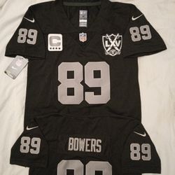 Kids Youth Brock Bowers Raiders Jerseys 