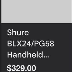 SHURE: Wireless mic, receiver, and case