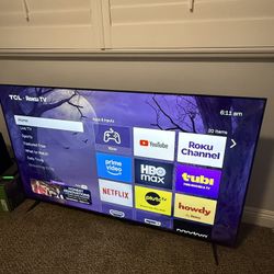 TCL 65” Class S4 (65S451) 4K UHD HDR Smart TV with Roku TV