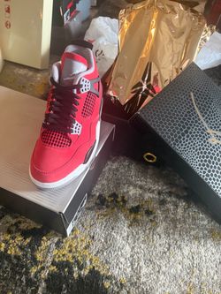 Air Jordan 4 Red Sneaker with Box