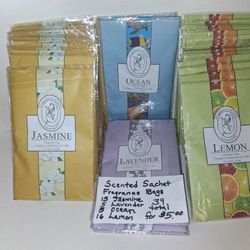 NEW 39 scented sachet fragrance bags $5 for ALL!