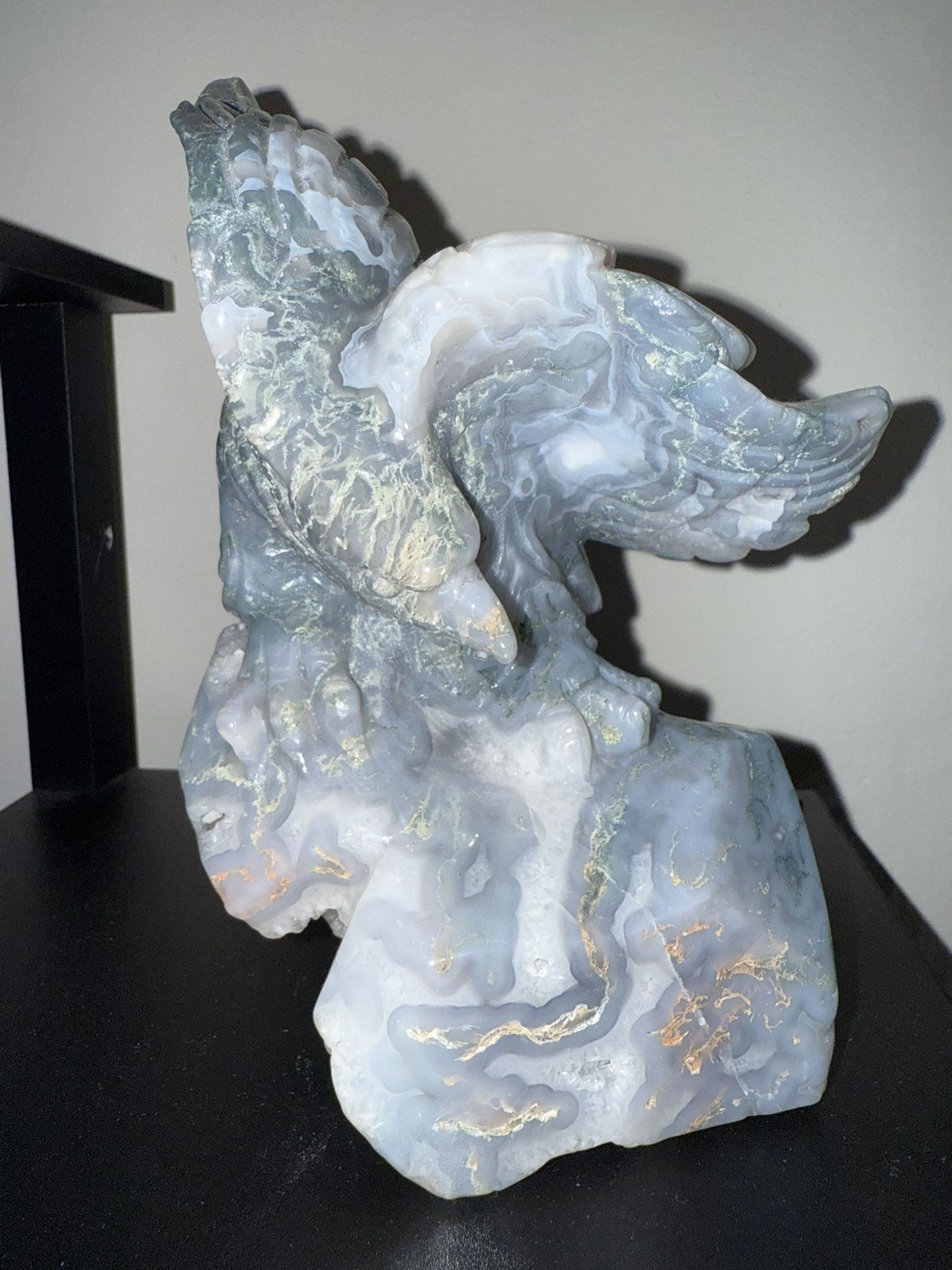 Moss agate Eagle 