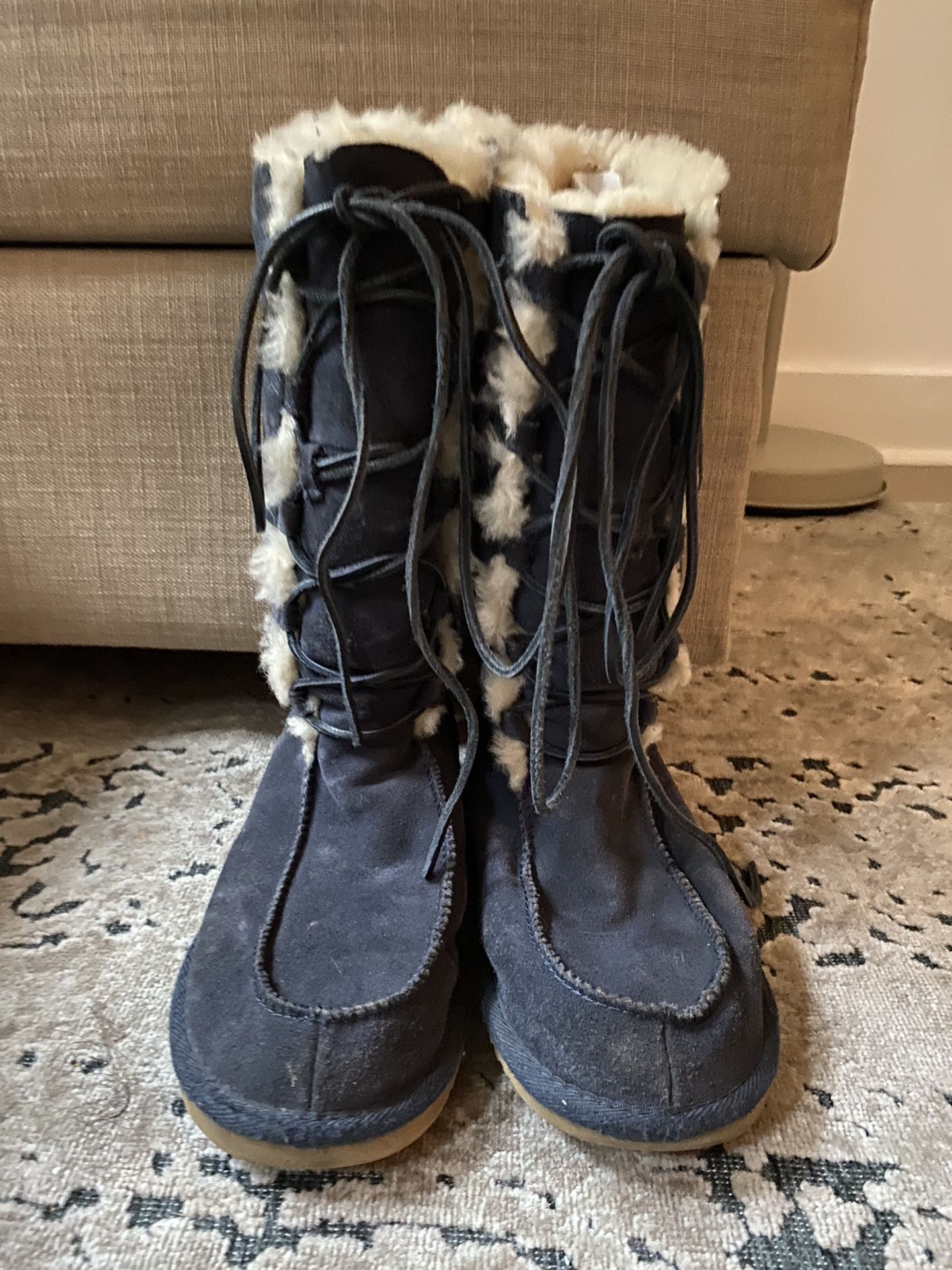 Ugg Australia Suede Navy Boot