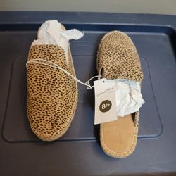 Universal Thread Cheetah Print Espadrille Mules 