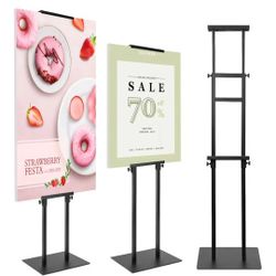 Heavy-duty, Double-Sided Poster Sign Stand, Adjustable