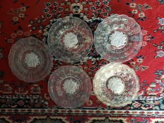 Crystal Appetizer/Salad Plate  Set Of  11