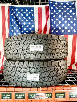 2 Used Tires Size: LT285/65R18  Nitto Terra Grappler A/T All-Terrain Tire for Jeeps, 4x4 SUVs & Trucks in LT285/65R18 Off-Road All-Terrain