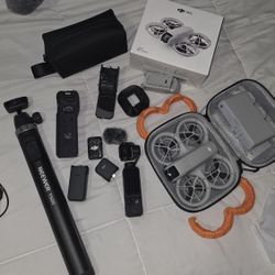 Dji Osmo Pocket 3 Creator Combo & Dji Neo Drone W/ Accessories 