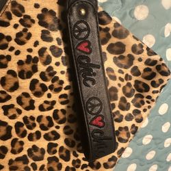 CHICO’ S Peace Love & Chic Animal Print Wristlet 