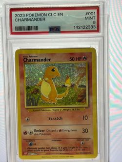 PSA 9 Charmander 2023 Pokemon CLC #001 Holo
