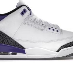 Jordan 3 Retro Dark Iris (size 8m)