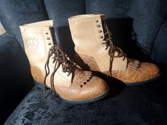 ARIAT HERITAGE LACER LACE UP COWBOY BOOT SIZE 7 1/2