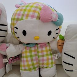 Hello Kitty Spring / Easter Greeter 22” – Pastel Gingham Outfit – Almost New w/ Tag