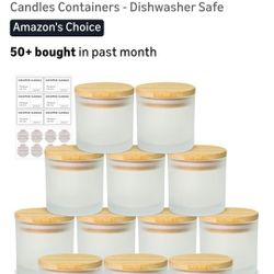 4oz Candle Jars 12 Pack- Frosted Bulk Small Glass Jars 