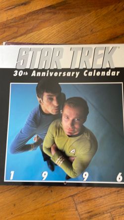 Star Trek 30th anniversary Star trek calendar