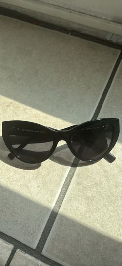 Versace Black Cat-Eye Sunglasses