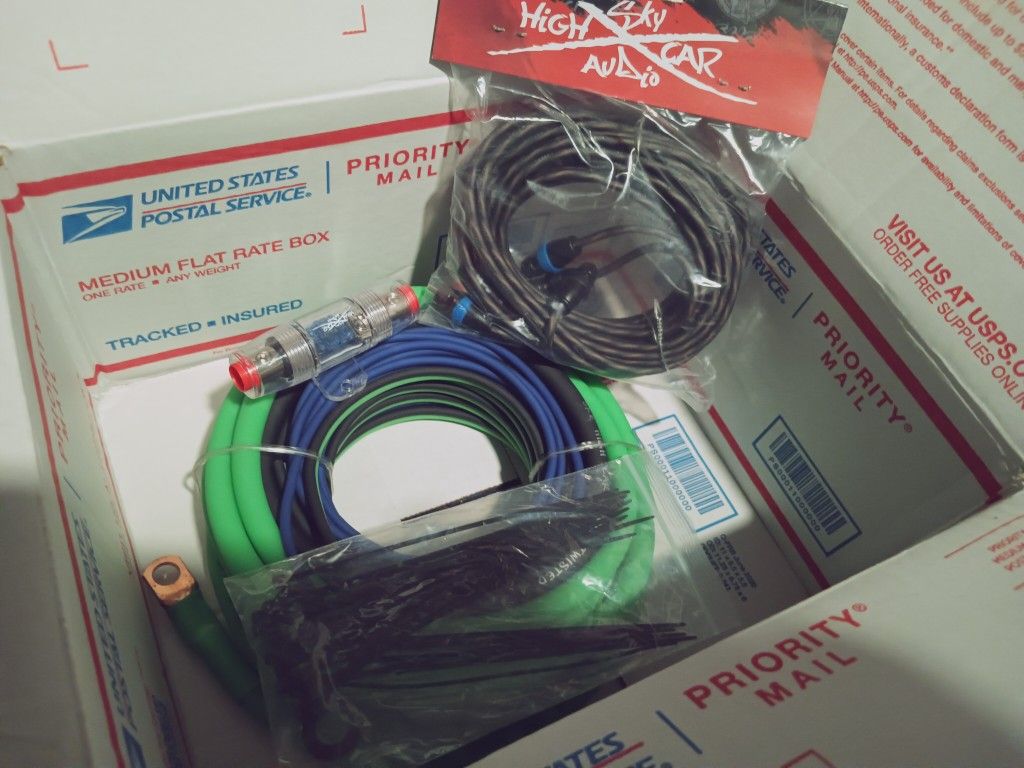 Sky High 4 gauge Amplifier Installation Kit. High quality full kit delivery Portland Vancouver