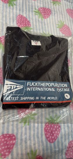 Ftp international postage t shirt black