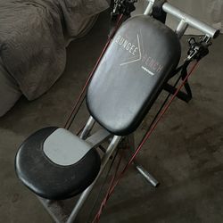 Workout bench With Bungee Chords 