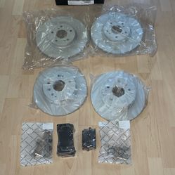 Complete Rotors Brake Pads Set 07-08 Acura TL Type S
