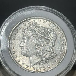 1896p Silver Morgan Dollar 