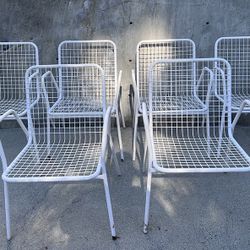 Vintage BKS mid century wire patio chairs, made in Denmark