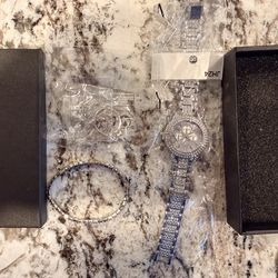 Watch And Bracelet Combo