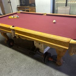 Regulation Pool Table, Custom Built 