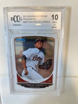 Carlos Correa 2013 BOWMAN CHROME PROSPECTS