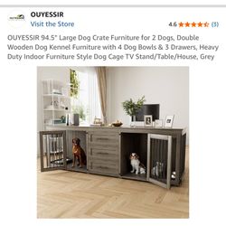 Large Dog Crate Furniture 