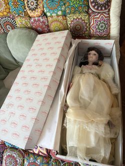 antique porcelain bride doll