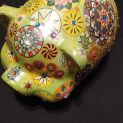 Vintage Mexican Hippie Piggy Bank