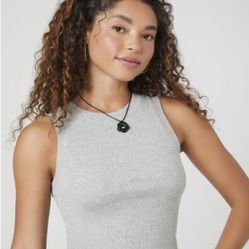 Ribbed Cropped Tank Top