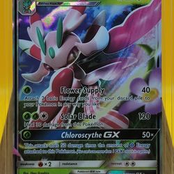 2017 Pokémon TCG Sun & Moon Lurantis GX Full Art Holo Rare 015/149, NM