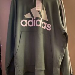 Adidas Men’s XXL Hoodie Color sage green new w/Tags 