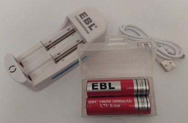EBL Rechargeable Batteries With Charger 