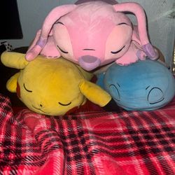 sleeping plushies