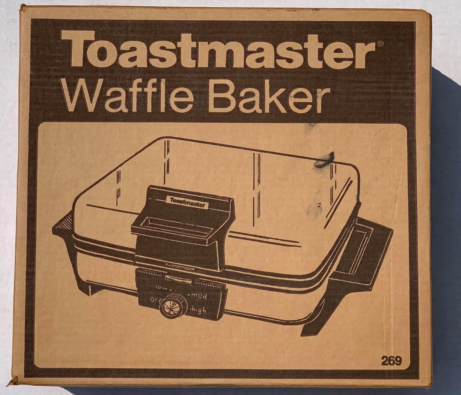 Vintage ToastMaster Waffle and Sandwich Maker and Flat Grill - NEW, FACTORY STAPLE SEALED BOX