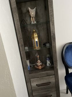 2 Shelves, Gray Color