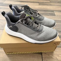 Puma Fusion Crush Golf Shoes Sport Slate Sky-Strong Gray Men's Size 9