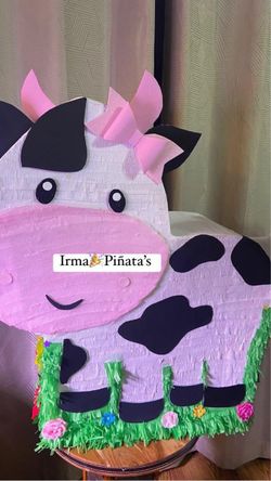 Handmade Cow Piñata Party Decoration