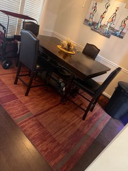 Dining room table and chairs