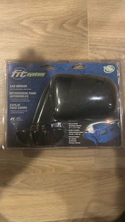 Fit System 0901 Universal Car Side Mirror Euro Style Manual Driver Passenger