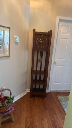 Mission Oak Clock